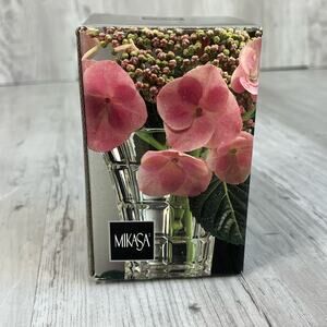 Mikasa Monarchy 4-3/4” Crystal Bud Vase Flower Vase New